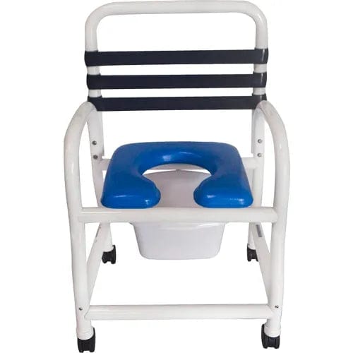 Centerline Dynamics Commodes Deluxe Shower Commode Chair, Removable Soft Seat, 385 lb. Capacity