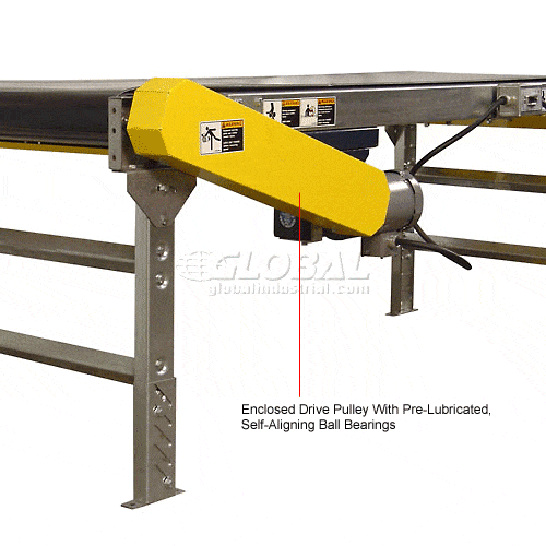 Centerline Dynamics Conveyors Omni Metalcraft Powered 24"W x 12'L Belt Conveyor without Side Rails