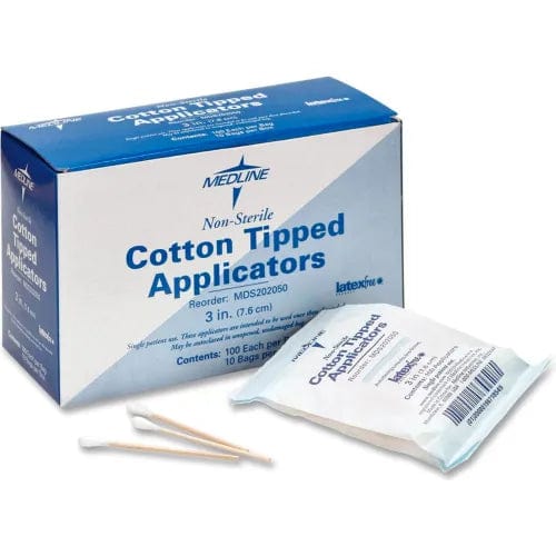 Centerline Dynamics Cotton Tipped Applicators Non-Sterile Cotton Tipped Applicators, 3" Length, Box of 1000
