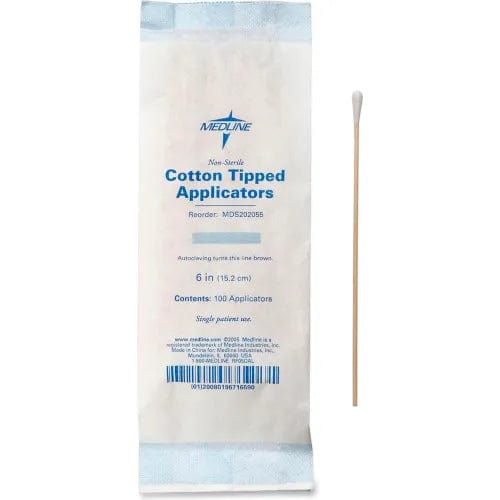 Centerline Dynamics Cotton Tipped Applicators Non-Sterile Cotton Tipped Applicators, 6" Length, Box of 1000