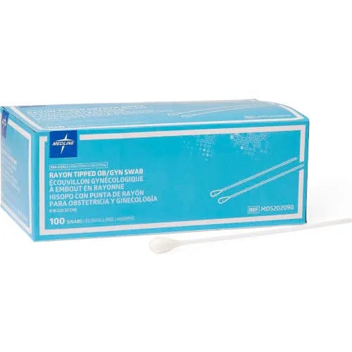 Centerline Dynamics Cotton Tipped Applicators OB & GYN Swab w/ Rayon Tip, 8"L, 100 per Box/5 Boxes per Case