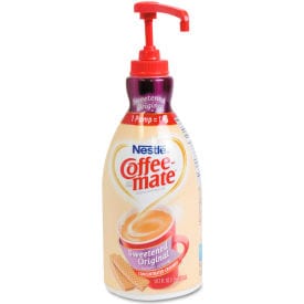 Centerline Dynamics Creamer Coffee mate® Non-Dairy Liquid Pump Bottle, Sweetened Original, 50.7 oz.