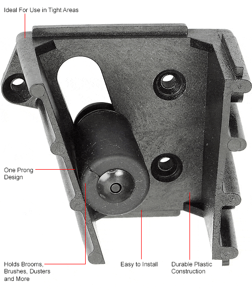 Centerline Dynamics Dispensers & Organizers Impact Products Gatemate Plus Holder, Black, 3" - 1853 - Pkg Qty 6