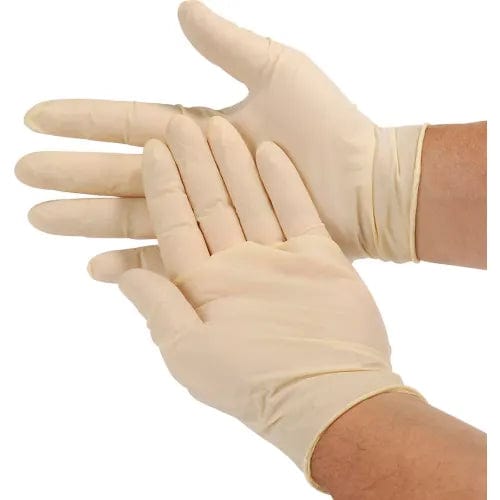 Centerline Dynamics Disposable Gloves Disposable Latex Gloves, Powder-Free, Small, Natural, 4 Mil, 1000/Case