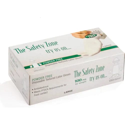 Centerline Dynamics Disposable Gloves Disposable Latex Gloves, Powder-Free, Small, Natural, 4 Mil, 1000/Case