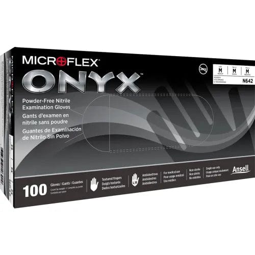 Centerline Dynamics Disposable Gloves N64 Nitrile Gloves, Powder-Free, Beaded, Size XXL, 1000/Case