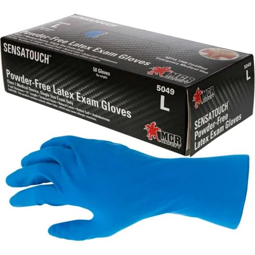 Centerline Dynamics Disposable Gloves Sensatouch Disposable Gloves 11 mil Latex, 12 Inch and Powder Free Medical Grade M, 1000/Case