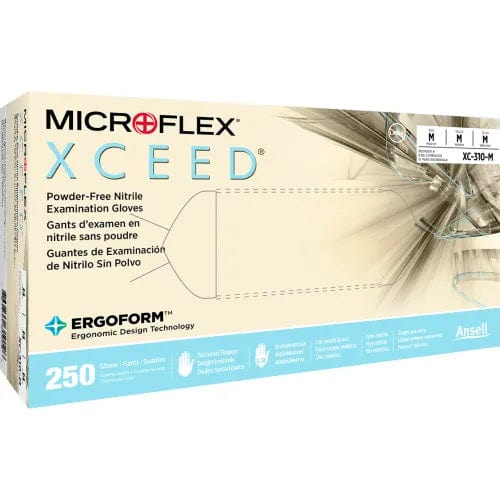 Centerline Dynamics Disposable Gloves XC-310 Nitrile Gloves, Powder-Free, Beaded, Size XL, 1000/Case