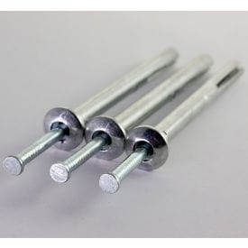 Centerline Dynamics Drive Anchors Hammer Drive Anchor - 1/4" x 1" - Mushroom Head - Alloy Steel - Zinc - Pkg of 100