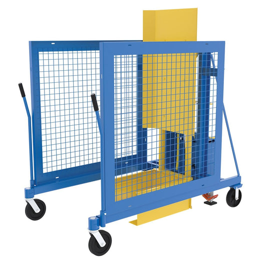 Centerline Dynamics Dumpers Vestil Steel DC Powered Trash Can Dumper 60 In. Maximum Dump Height