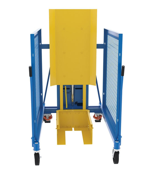 Centerline Dynamics Dumpers Vestil Steel DC Powered Trash Can Dumper 60 In. Maximum Dump Height