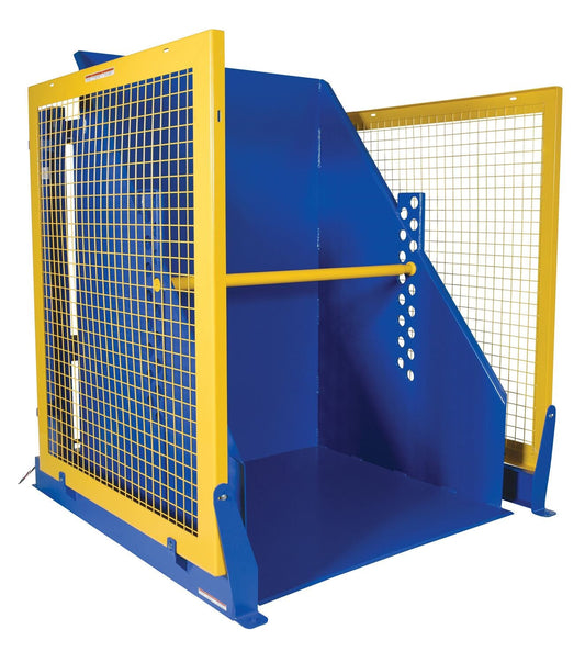 Centerline Dynamics Dumpers Vestil Steel Electric Hydraulic Box Dumper 60 In. Dump Height 2,000 Lb. Capacity