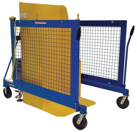 Centerline Dynamics Dumpers Vestil Steel Universal DC Powered Trash Can Dumper 48 In. Maximum Dump Height