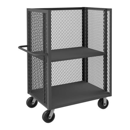 Centerline Dynamics Durham 3 Sided Mesh Truck 24-3/8 x 54-1/2 x 56-7/16 Durham 3 Sided Mesh Trucks & Optional Shelves