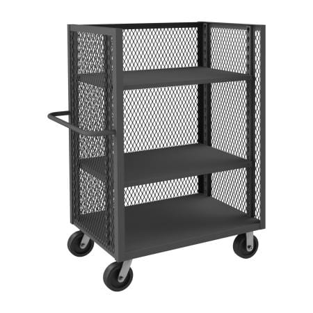 Centerline Dynamics Durham 3 Sided Mesh Truck 30-3/8 x 66-1/2 x 56-7/16 Durham 3 Sided Mesh Truck 2 Adjustable Shelves