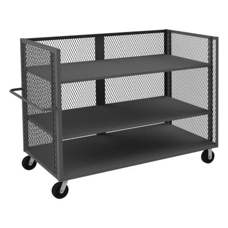 Centerline Dynamics Durham 3 Sided Mesh Truck 36-3/8 x 78-1/2 x 56-7/16 Durham 3 Sided Mesh Truck 2 Adjustable Shelves