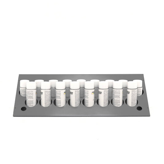 Centerline Dynamics Durham Bin Accessories Durham Aerosol Topper for Modular Products, Holds 17 Spray Cans, 12″ x 33-11/16″