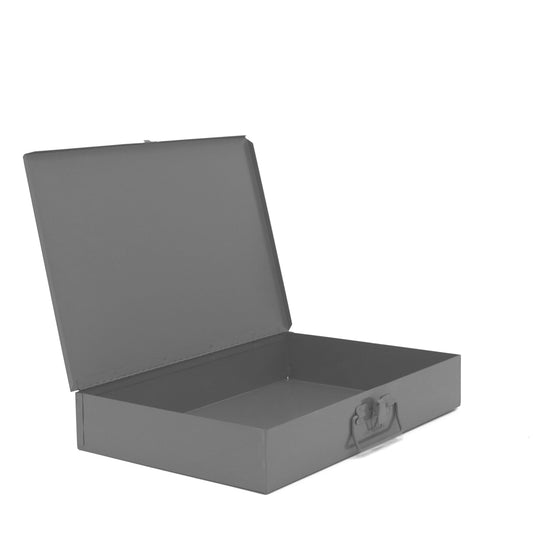 Centerline Dynamics Durham Compartment Boxes Durham Large Steel Compartment Box, 24 Empty, Gray