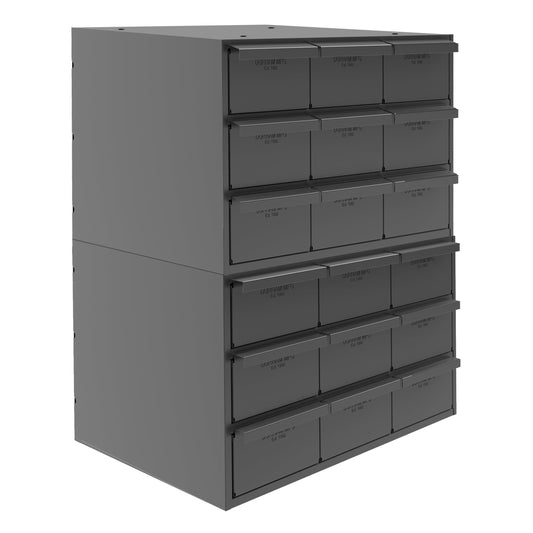 Centerline Dynamics Durham Drawer Cabinets Durham 18 Drawer Storage Unit for Small Parts Storage, Drawers
