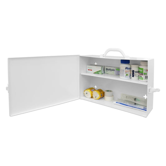 Centerline Dynamics Durham First Aid Box Durham 7FX (2 Shelf) Industrial First Aid Cabinet with Swing Out Door