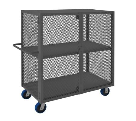 Centerline Dynamics Durham Mesh Truck 26 x 54-1/2 x 56-7/16 Durham Mesh Truck, 1 Fixed Shelf, 1 Base Shelf