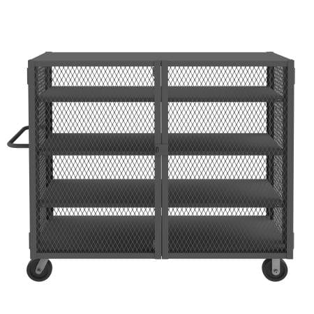 Centerline Dynamics Durham Mesh Truck 26 x 66-1/2 x 56-7/16 Durham Security Mesh Truck, 3 Adjustable Shelves
