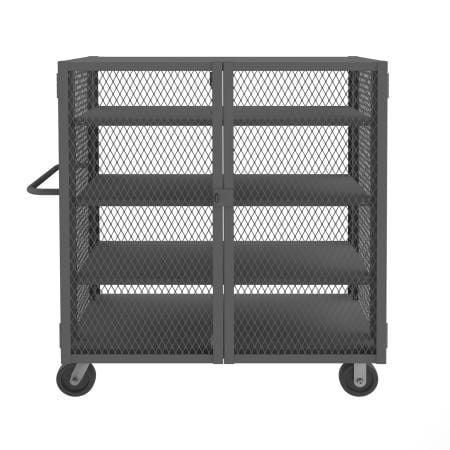 Centerline Dynamics Durham Mesh Truck 32 x 54-1/2 x 56-7/16 Durham Security Mesh Truck, 3 Adjustable Shelves