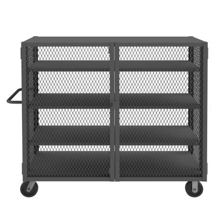 Centerline Dynamics Durham Mesh Truck 32 x 66-1/2 x 56-7/16 Durham Security Mesh Truck, 3 Adjustable Shelves