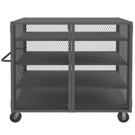Centerline Dynamics Durham Mesh Truck 38 x 66-1/2 x 56-7/16 Durham Security Mesh Truck, 3 Adjustable Shelves