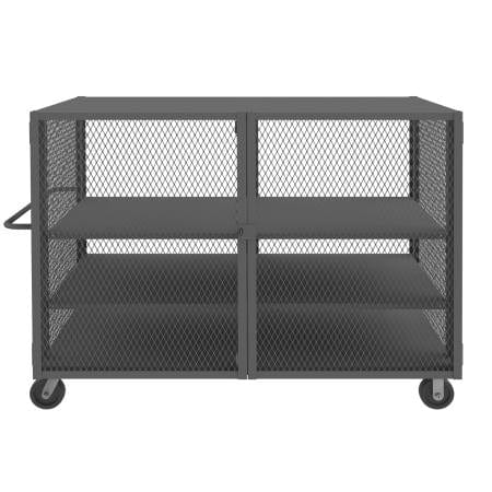 Centerline Dynamics Durham Mesh Truck 38 x 78-1/2 x 56-7/16 Durham Security Mesh Truck, 2 Adjustable Shelves