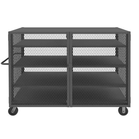 Centerline Dynamics Durham Mesh Truck 38 x 78-1/2 x 56-7/16 Durham Security Mesh Truck, 3 Adjustable Shelves