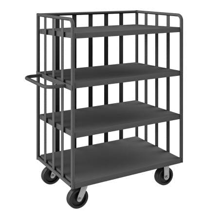 Centerline Dynamics Durham Open Portable Truck 25-1/8 x 44-1/8 x 57-1/2 Durham Open Portable Truck 3 shelves 1 Base Shelf
