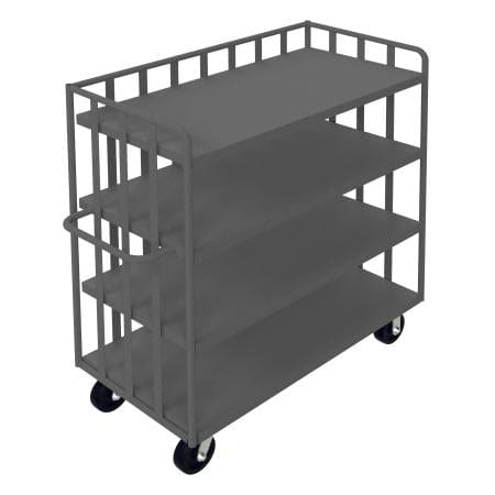 Centerline Dynamics Durham Open Portable Truck 25-1/8 x 56-1/8 x 57-1/2 Durham Open Portable Truck, 3 Shelves, 1 Base Shelf