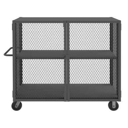 Centerline Dynamics Durham Open Portable Truck 26 x 66-1/2 x 56-7/16 Durham Mesh Truck, 1 Adjustable Shelf