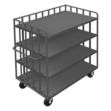 Centerline Dynamics Durham Open Portable Truck 31-1/8 x 56-1/8 x 57-1/2 Durham Open Portable Truck 3 shelves 1 Base Shelf