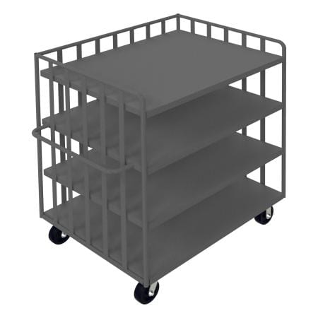 Centerline Dynamics Durham Open Portable Truck 37-1/8 x 56-1/8 x 57-1/2 Durham Open Portable Truck 1 Shelf, 1 Base Shelf