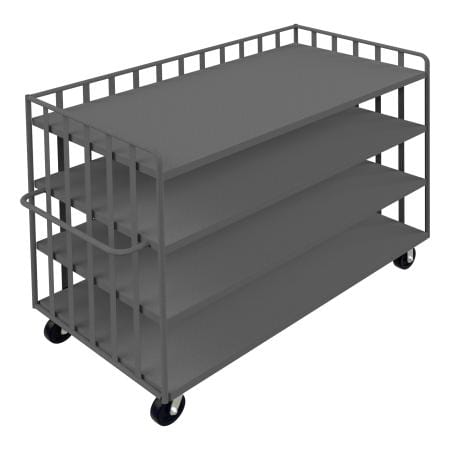 Centerline Dynamics Durham Open Portable Truck 37-1/8 x 80-1/8 x 57-1/2 Durham Open Portable Truck 3 shelves 1 Base Shelf