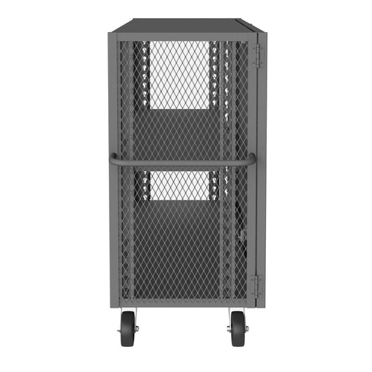 Centerline Dynamics Durham Open Portable Truck Durham Mesh Truck, 1 Adjustable Shelf