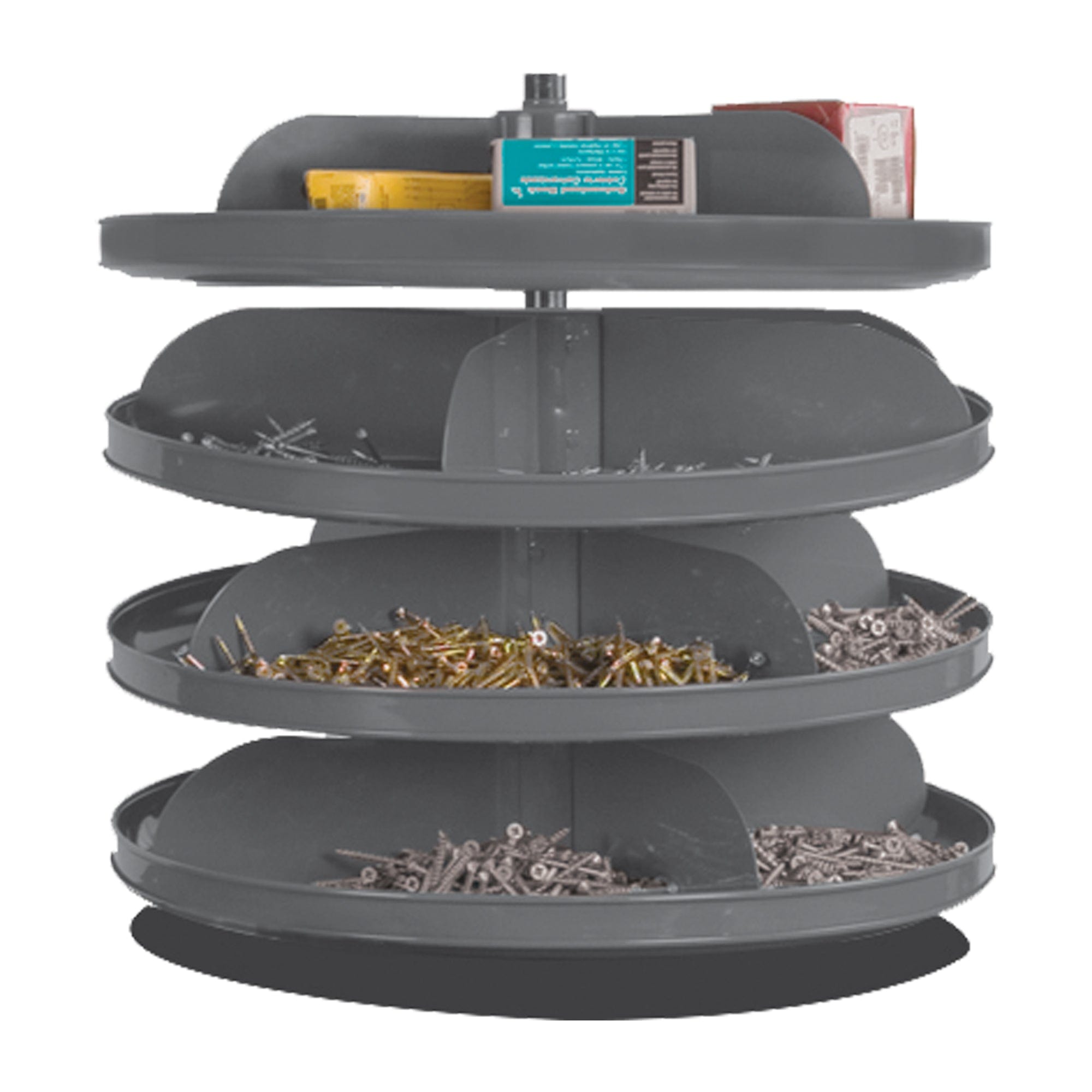 Durham 17″ Revolving Rotabin, 4 Shelves– Centerline Dynamics