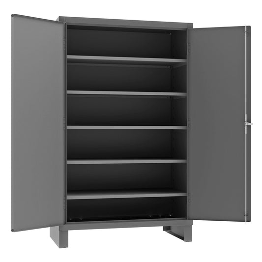 Centerline Dynamics Durham Speciality Cabinets 5 Shelves Durham Cabinet, 14 Gauge, Shelves with Legs, 48 x 24 x 78