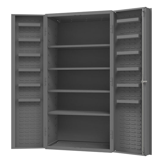 Centerline Dynamics Durham Speciality Cabinets Durham Cabinet, 14 Gauge, 4 Shelves, 12 Door Trays, 36 x 24 x 72