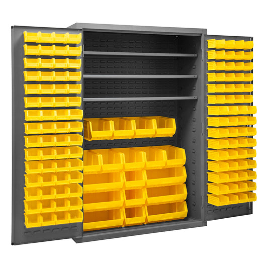 Centerline Dynamics Durham Speciality Cabinets Durham Cabinet with 138 Bins & 3 Shelves 48 x 24 x 72