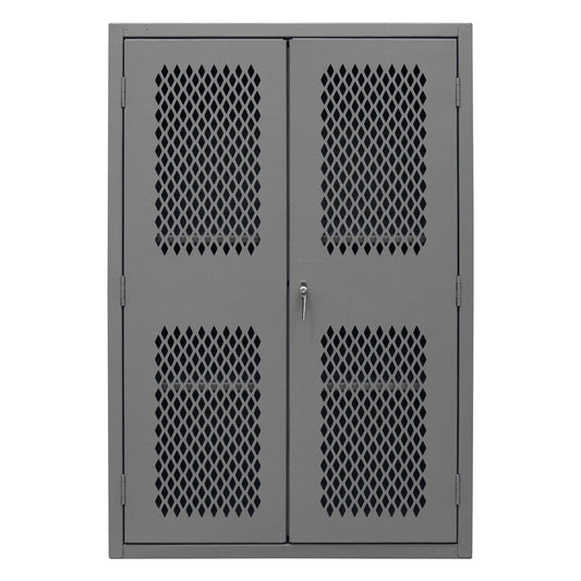 Centerline Dynamics Durham Speciality Cabinets Durham Ventilated 5-S Storage Cabinet with Steel Pegboard & 2 Adjustable Shelves
