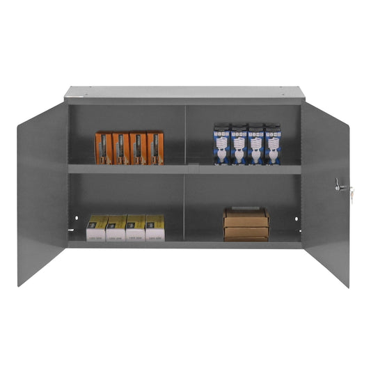 Centerline Dynamics Durham Specialty Storage Durham 8-1/2″ Deep Cabinet, 1 Shelf, 4 Sections