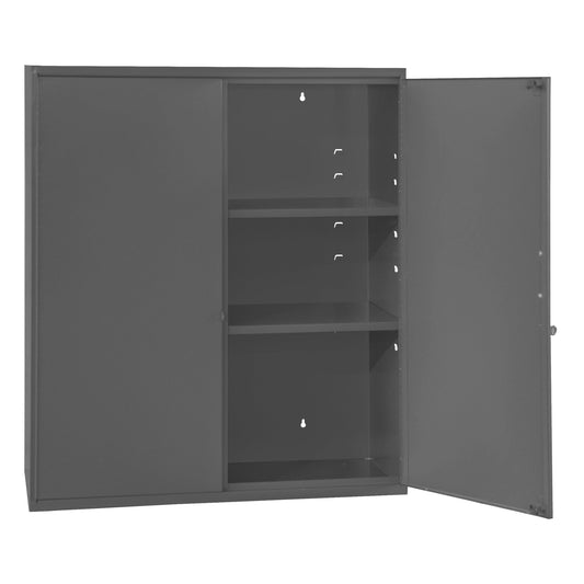 Centerline Dynamics Durham Specialty Storage Durham Wall Mountable Storage Cabinet, 3 Shelves, 26-9/16 x 11-7/8 x 30