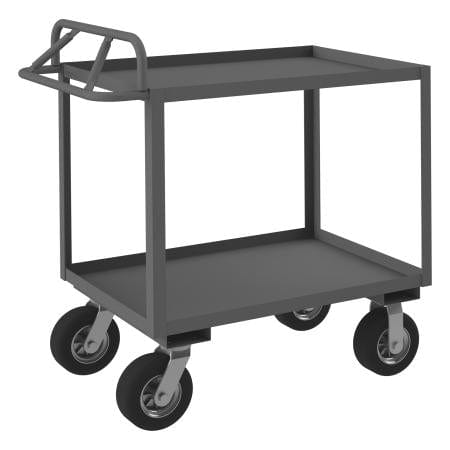 Centerline Dynamics Durham Steel Shelf Carts 24-1/4 x 42-1/4 x 40-11/16 Durham Stock Cart, 2 Shelves, Ergonomic Handle