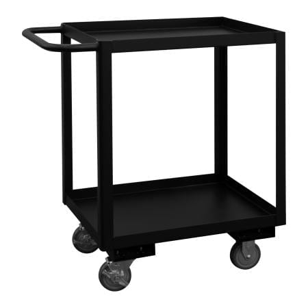 Centerline Dynamics Durham Stock Carts 18-1/4 x 30-1/4 x 33 Durham Stock Cart, 2 Shelves, Black