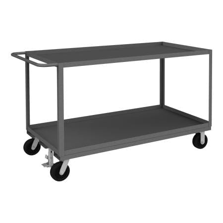 Centerline Dynamics Durham Stock Carts 30-1/4 x 66-1/4 x 39 Durham Stock Cart, 2 Shelves, Floor Lock