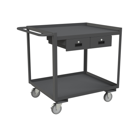 Centerline Dynamics Durham Stock Carts Durham Stock Cart, 2 Shelves, 2 Drawers