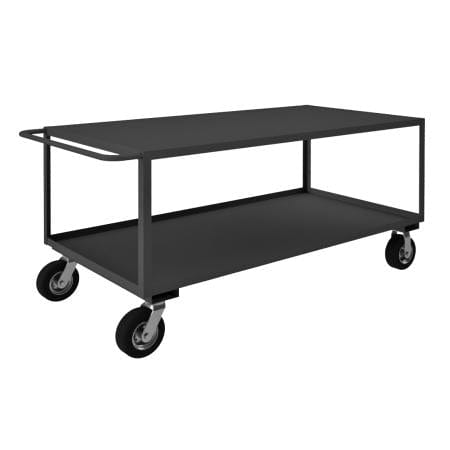 Centerline Dynamics Durham Stock Carts Durham Stock Cart, 2 Shelves, 36-1/4 x 78-1/4 x 36